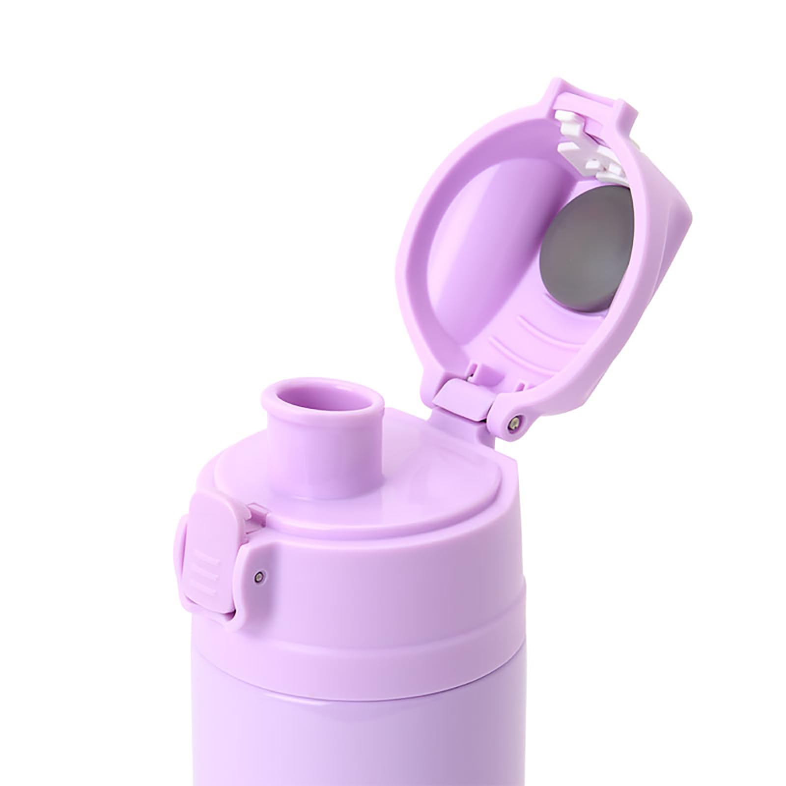 Sanrio Kuromi Stainless Steel Bottle for Kids 470Ml Cold Storage One-Touch Open