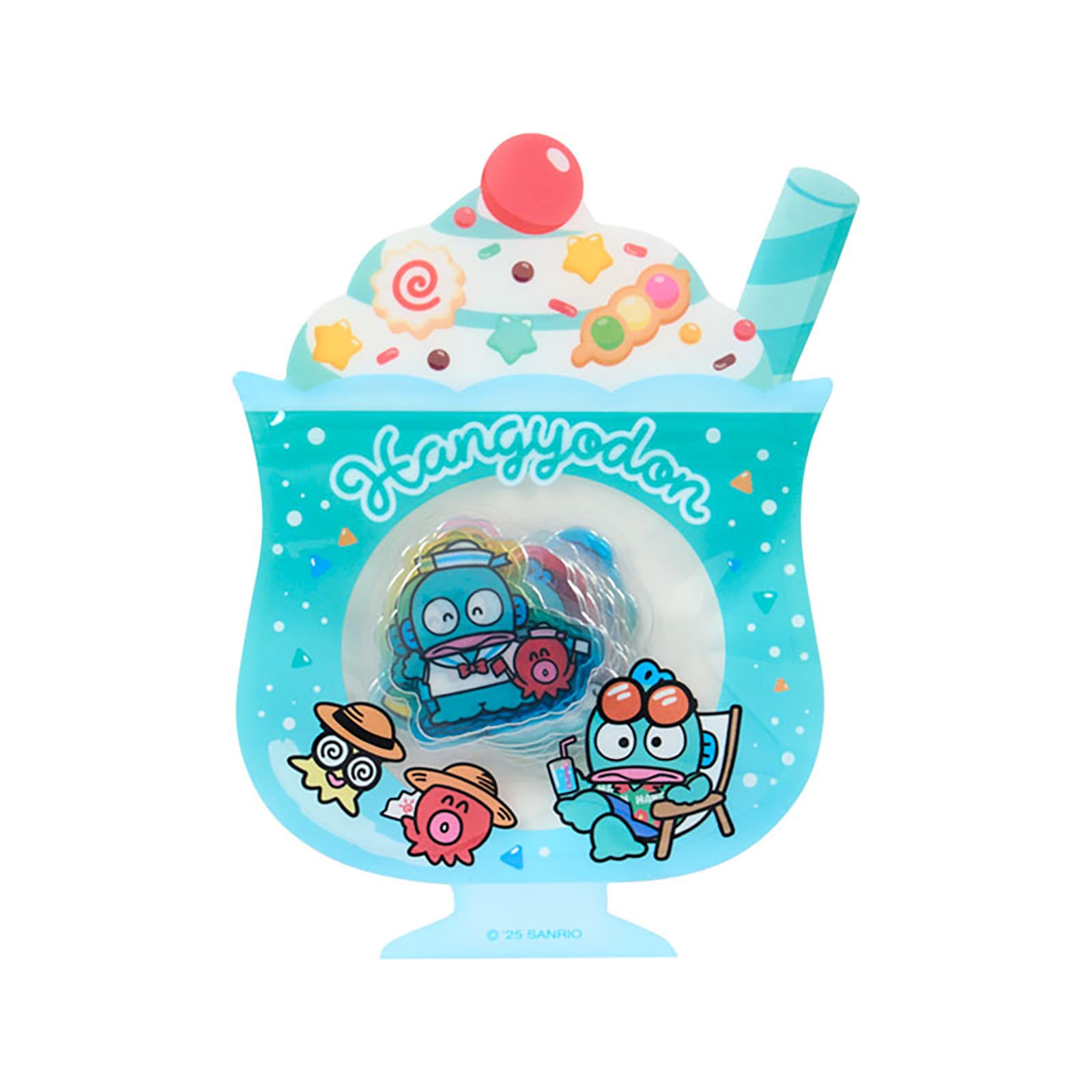 Sanrio Hangyodon Summer Stickers PVC/CPP Case for Ages 3+- Japan Figure Store - #1 Bring To You The Best Japanese Goods