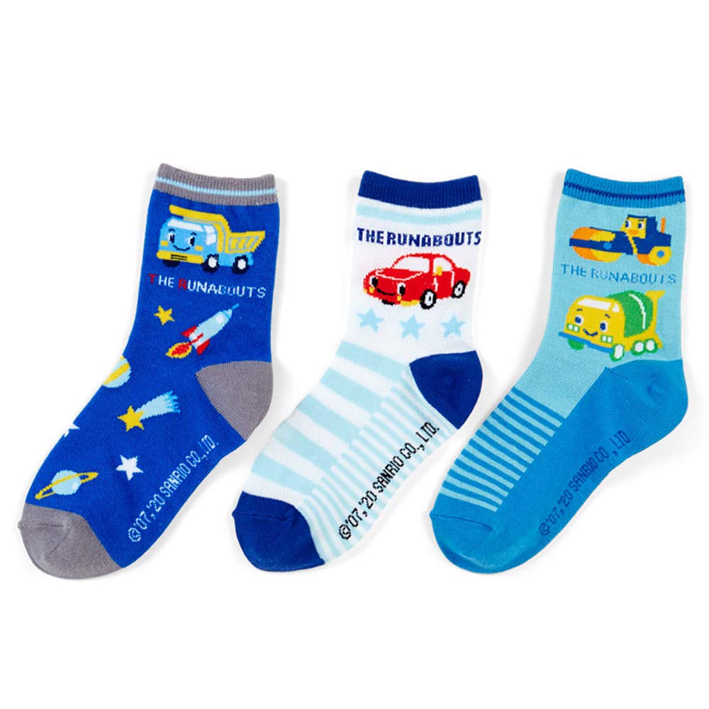 Sanrio The Runabouts Kids Socks 3-Pair Set Rocket 13-15Cm- Japan Figure Store - #1 Bring To You The Best Japanese Goods