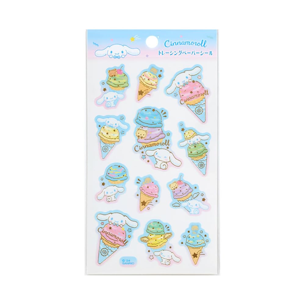 Sanrio Tracing Paper Stickers Ice Party Cinnamoroll Pack 326658- Japan Figure Store - #1 Bring To You The Best Japanese Goods