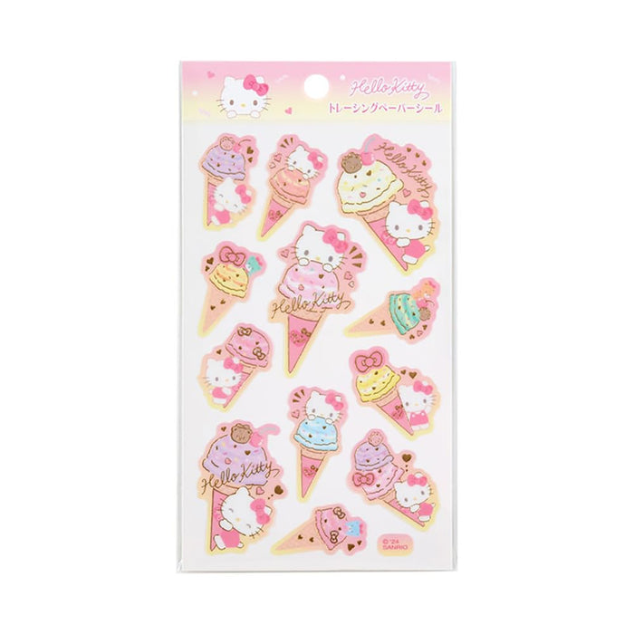 Sanrio Hello Kitty Ice Party Tracing Paper Stickers 326313- Japan Figure Store - #1 Bring To You The Best Japanese Goods