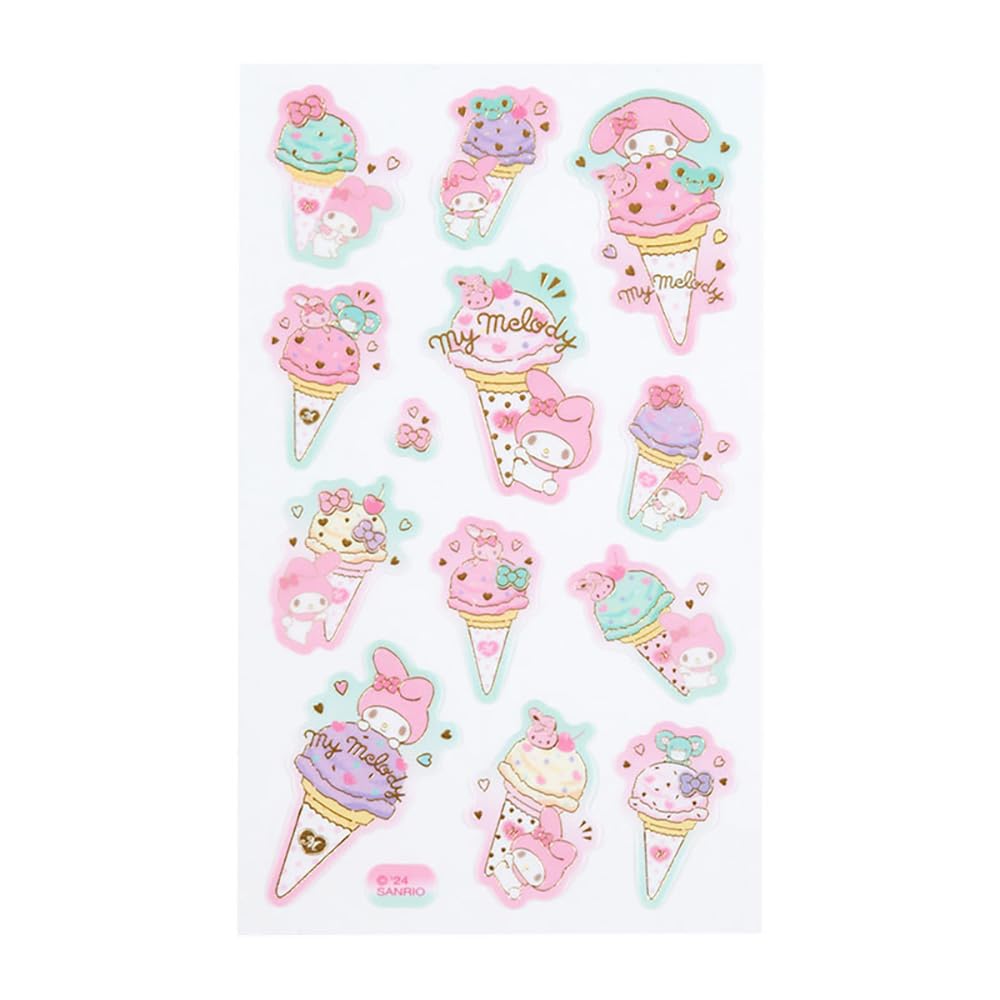 Sanrio My Melody Tracing Paper Stickers Ice Party Set- Japan Figure Store - #1 Bring To You The Best Japanese Goods