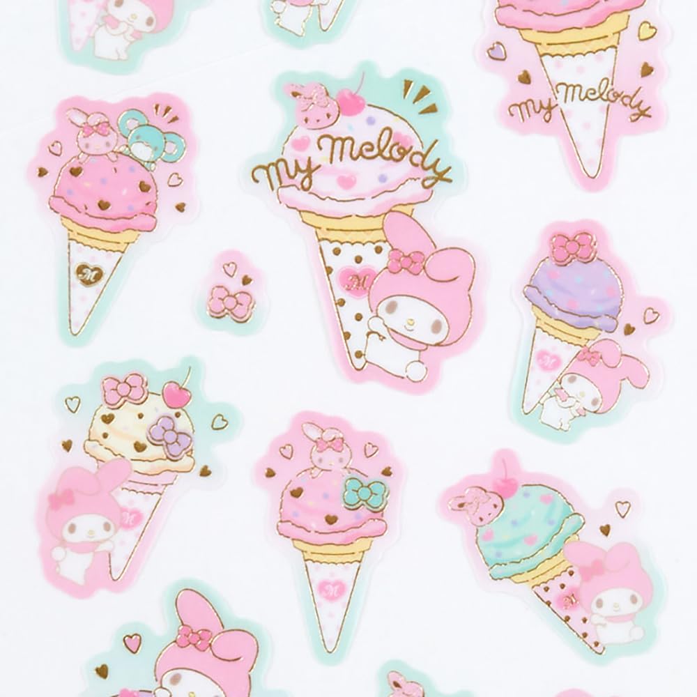 Sanrio My Melody Tracing Paper Stickers Ice Party Set- Japan Figure Store - #1 Bring To You The Best Japanese Goods