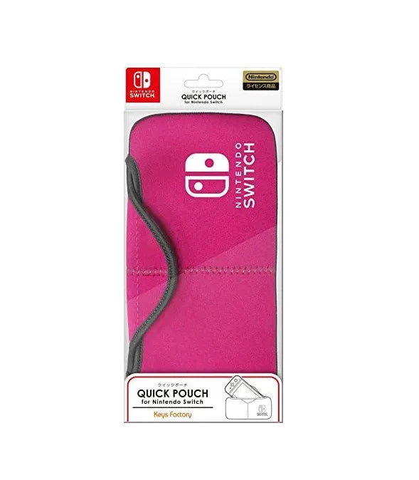 Keys Factory Nqp0012 Quick Pouch For Nintendo Switch Pink New
