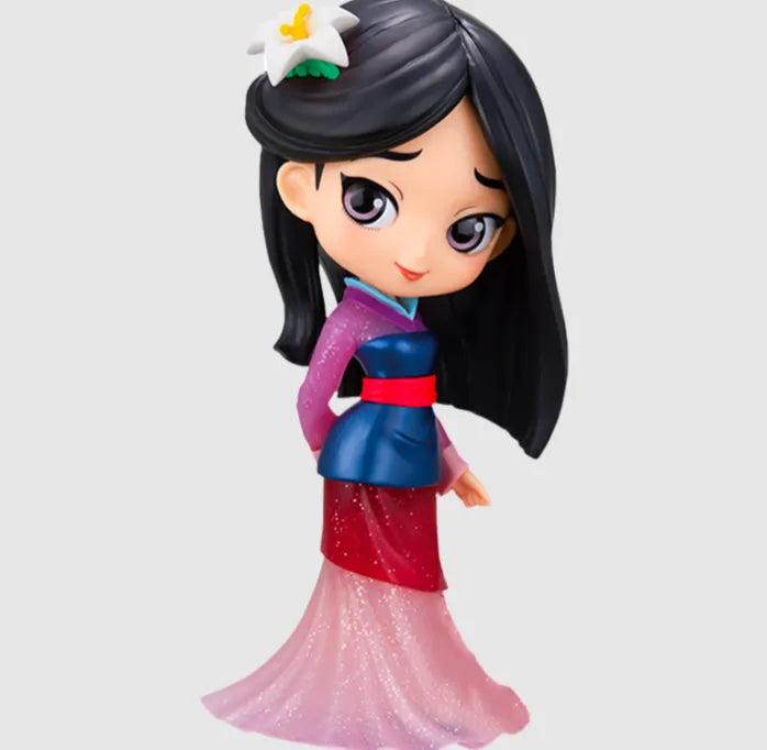 Banpresto Q Posket Disney Mulan Glitter Line Regular Color Anime Figure Toy