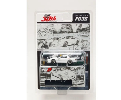 Hobby Japan 1/64 Initial D Mazda RX-7 Diorama Set Ryosuke vs Takumi 30th Anniv