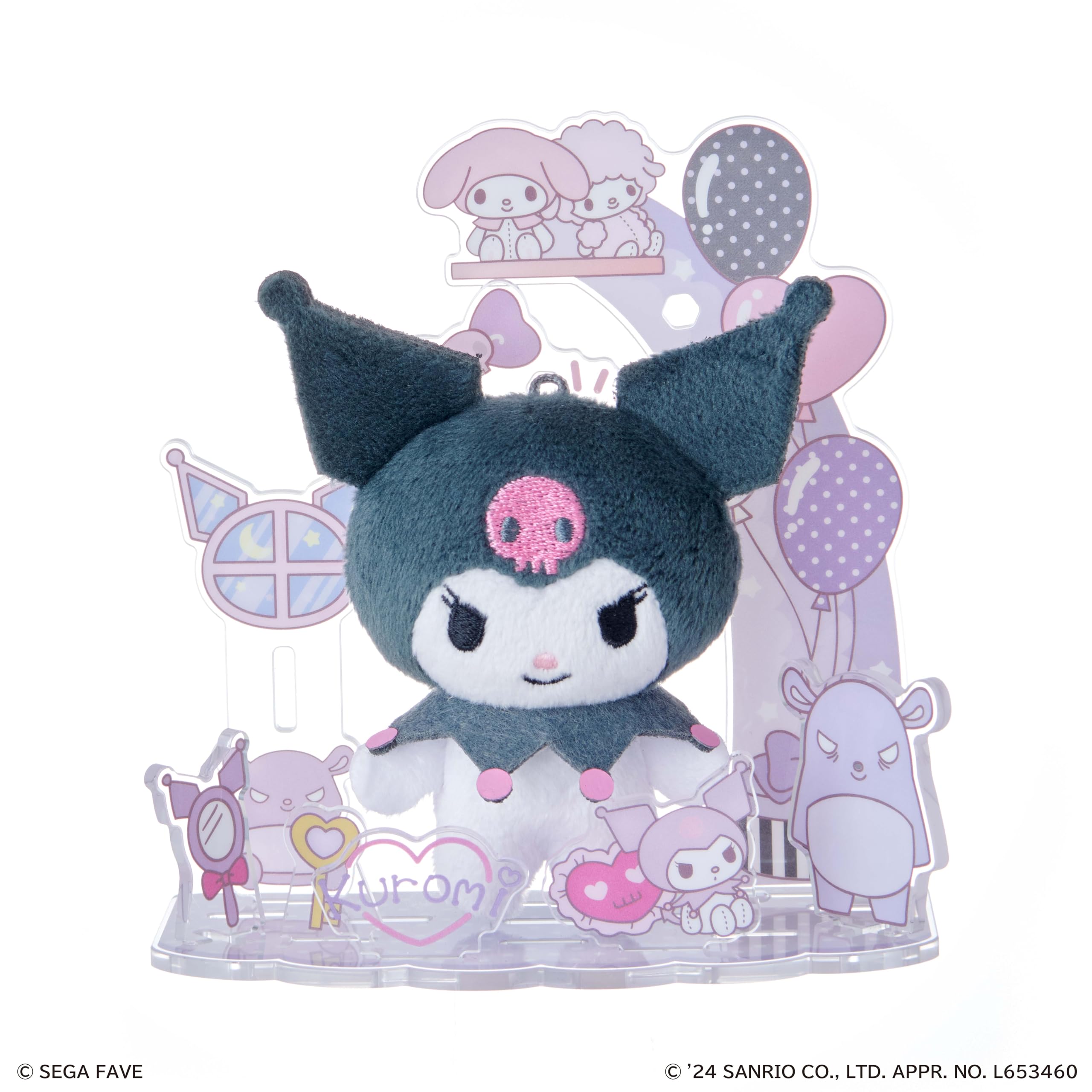 Sega Fave Acrylic Plushie Kuromi Sanrio Character Collectible Toy- Japan Figure Store - #1 Bring To You The Best Japanese Goods