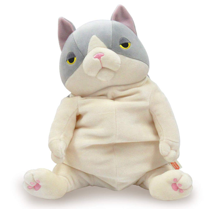 Shinada Global Mochi Neko Hachiware Large Grey Cat Plush Animal 22x22x30cm- Japan Figure Store - #1 Bring To You The Best Japanese Goods