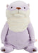 Shinada Global Mochi Otter Pastel Lavender Large Plush Toy 22x22x30cm- Japan Figure Store - #1 Bring To You The Best Japanese Goods