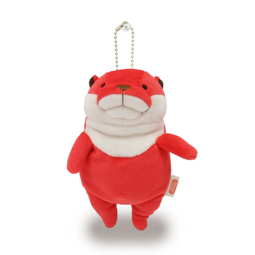 Shinada Global Mochi Mini Plush Otter Strawberry Animal Toy 7x5x14 cm- Japan Figure Store - #1 Bring To You The Best Japanese Goods