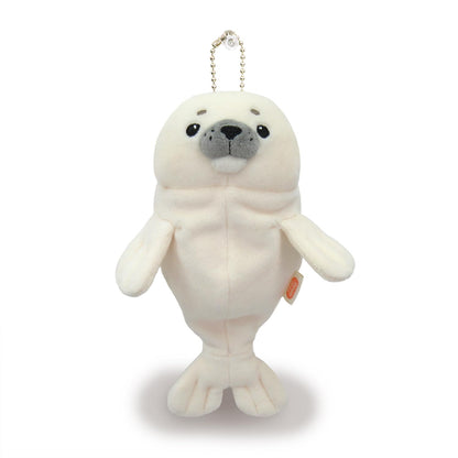Shinada Global Mini Mochi Seal Stuffed Animal White 7x5x14 cm - Moaz-0088W- Japan Figure Store - #1 Bring To You The Best Japanese Goods