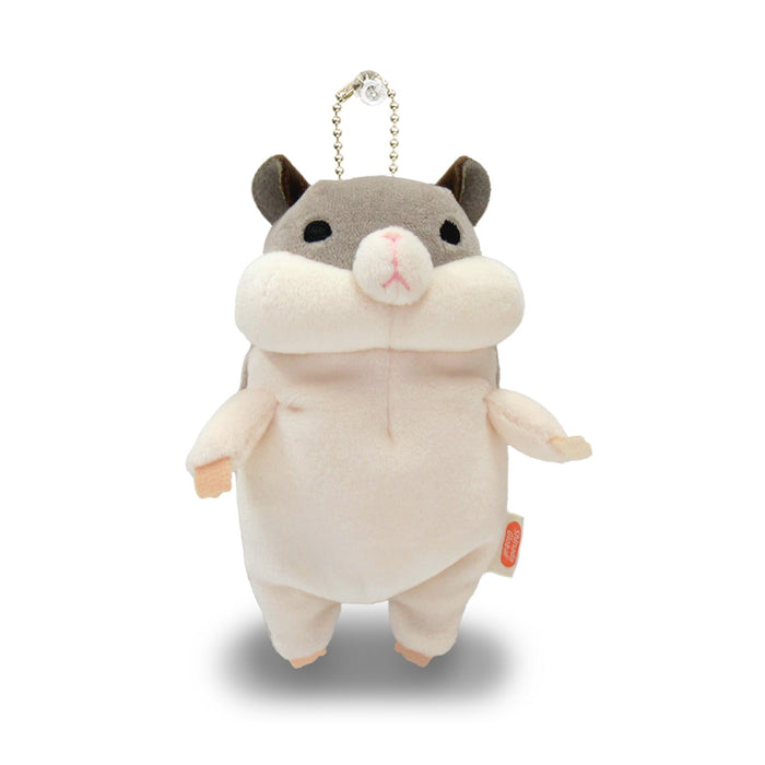 Shinada Global Mochihamu Mini Gray Stuffed Hamster Animal 7x5x14cm- Japan Figure Store - #1 Bring To You The Best Japanese Goods