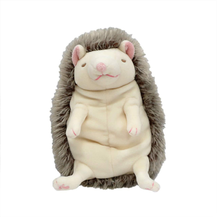 Shinada Global Mochi Series Medium Ivory Stuffed Hedgehog 10x10x17 CM Size M- Japan Figure Store - #1 Bring To You The Best Japanese Goods