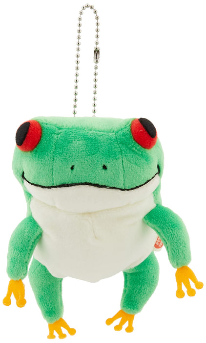 Shinada Global Mochi Series Plush Frog Mochikaeru Green Mini 7x5x14cm Mokr-0088G- Japan Figure Store - #1 Bring To You The Best Japanese Goods