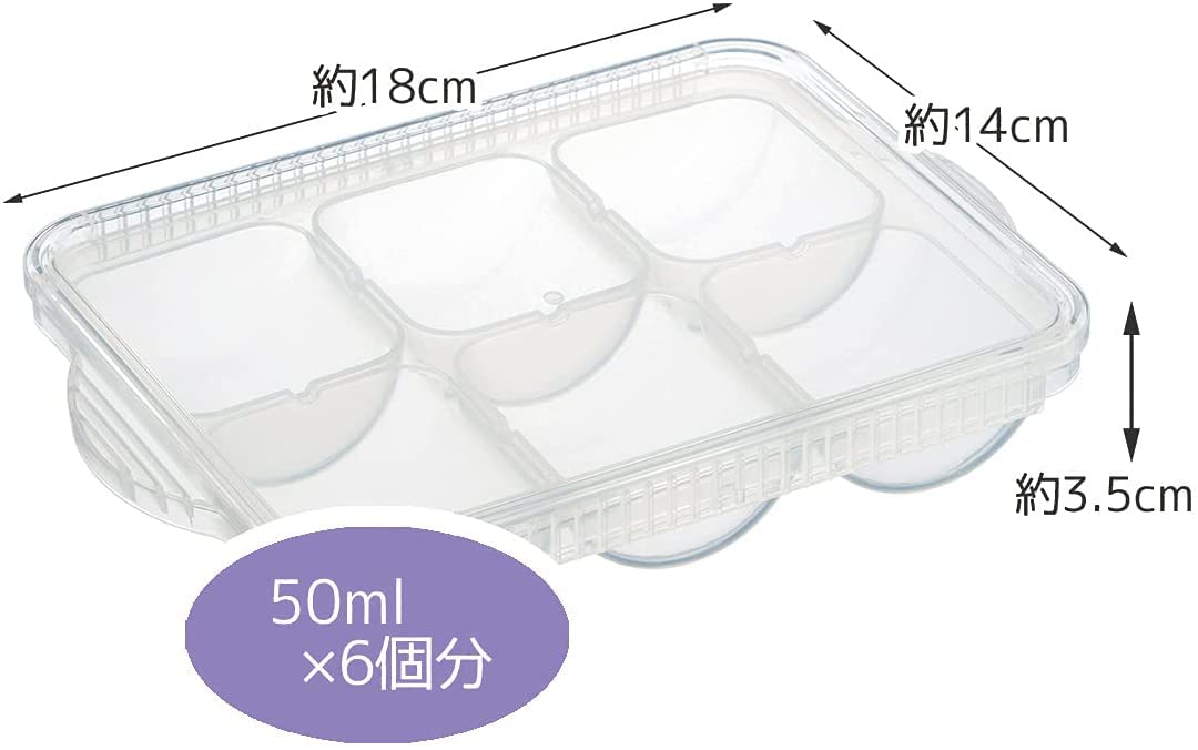 Skater Freezer Storage Containers 50ml 6 Blocks - Made in Japan- Japan Figure Store - #1 Bring To You The Best Japanese Goods