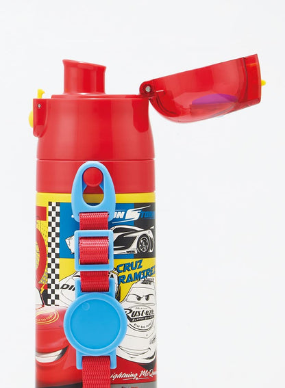 Skater Disney Cars 22 Boys Stainless Steel Kids Water Bottle-Cup Combo 350ml- Japan Figure Store - #1 Bring To You The Best Japanese Goods