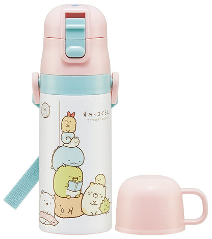 Skater Sumikko Gurashi Stainless Steel Kids Water Bottle-Cup 350Ml For Girls- Japan Figure Store - #1 Bring To You The Best Japanese Goods