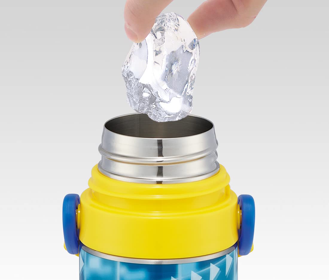 Skater Stainless Steel Water Bottle 430ml - 2-Way Kids Drinkware with Cup Boys' Plarail 22 Skdc4-A- Japan Figure Store - #1 Bring To You The Best Japanese Goods