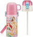 Skater Disney Princess 2-Way Kids 350ml Stainless Steel Water Bottle with Straw- Japan Figure Store - #1 Bring To You The Best Japanese Goods