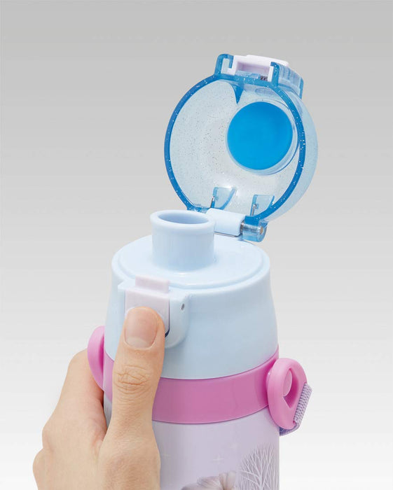 Skater Disney Frozen 2 Stainless Steel Kids Water Bottle with Cup 430ml - SKDC4-A- Japan Figure Store - #1 Bring To You The Best Japanese Goods