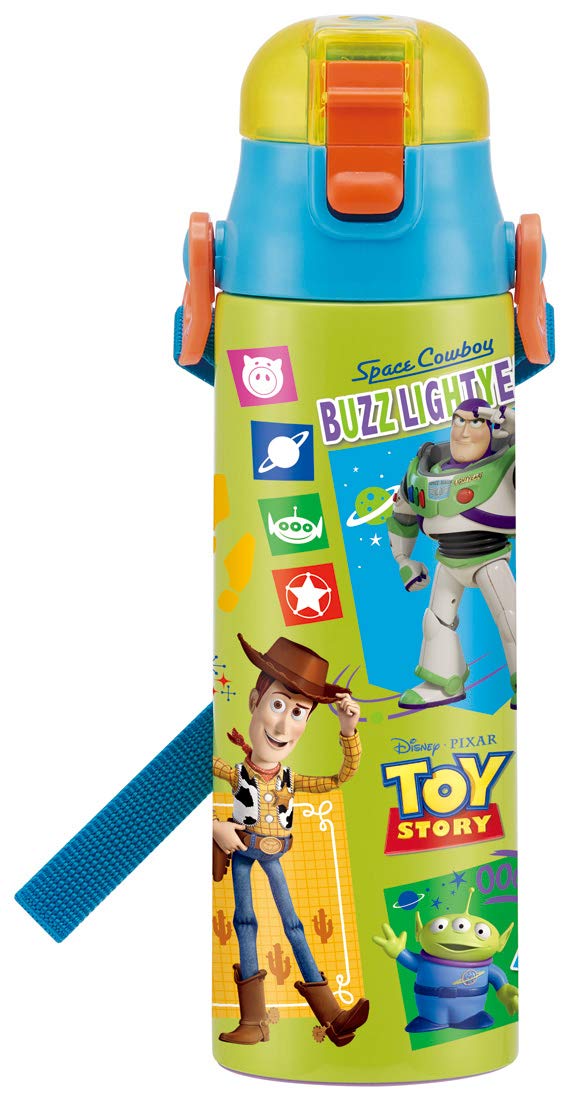 Skater Disney Toy Story 20 Kids Stainless Steel Water Bottle 570ml with Cup- Japan Figure Store - #1 Bring To You The Best Japanese Goods