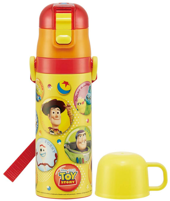 Skater Toy Story 21 Disney Kids Stainless Steel 2-Way Water Bottle with Cup 430ml- Japan Figure Store - #1 Bring To You The Best Japanese Goods