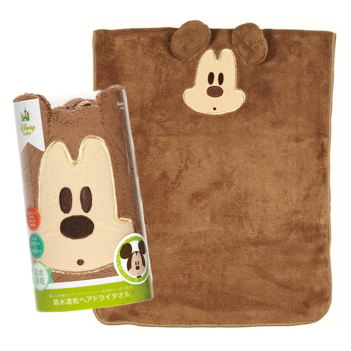 Skater Disney Mickey Mouse Quick-Drying Hair Towel 40x100cm Absorbent - TOH1-A- Japan Figure Store - #1 Bring To You The Best Japanese Goods