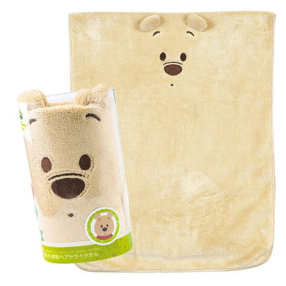 Skater Disney Winnie The Pooh Quick-Dry Absorbent Hair Towel 40x100cm - TOH1-A- Japan Figure Store - #1 Bring To You The Best Japanese Goods