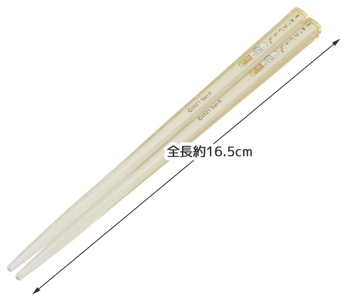 Skater 16.5cm Clear Acrylic Chopsticks - Set of 3 Sumikko Gurashi Made in Japan- Japan Figure Store - #1 Bring To You The Best Japanese Goods