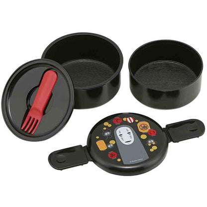 Skater Spirited Away No-Face 2 Tier 500ml Antibacterial Lunch Box Made in Japan- Japan Figure Store - #1 Bring To You The Best Japanese Goods