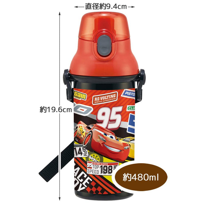 Skater Disney Cars 21 Water Bottle Kids 480ml Ag+ Antibacterial Made in Japan- Japan Figure Store - #1 Bring To You The Best Japanese Goods