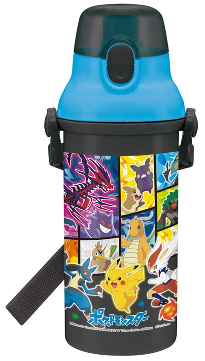 Skater Kids 480ml Pokemon 21 Pocket Monsters Antibacterial Water Bottle Made in Japan- Japan Figure Store - #1 Bring To You The Best Japanese Goods