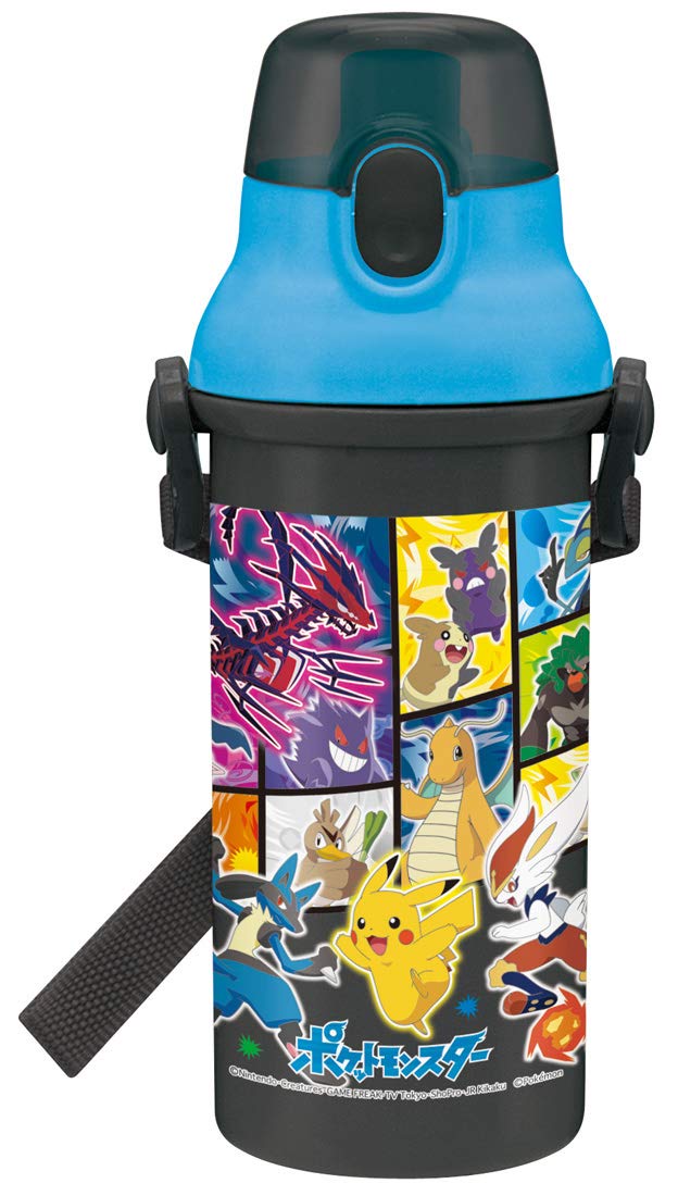 Skater Kids 480ml Pokemon 21 Pocket Monsters Antibacterial Water Bottle Made in Japan- Japan Figure Store - #1 Bring To You The Best Japanese Goods
