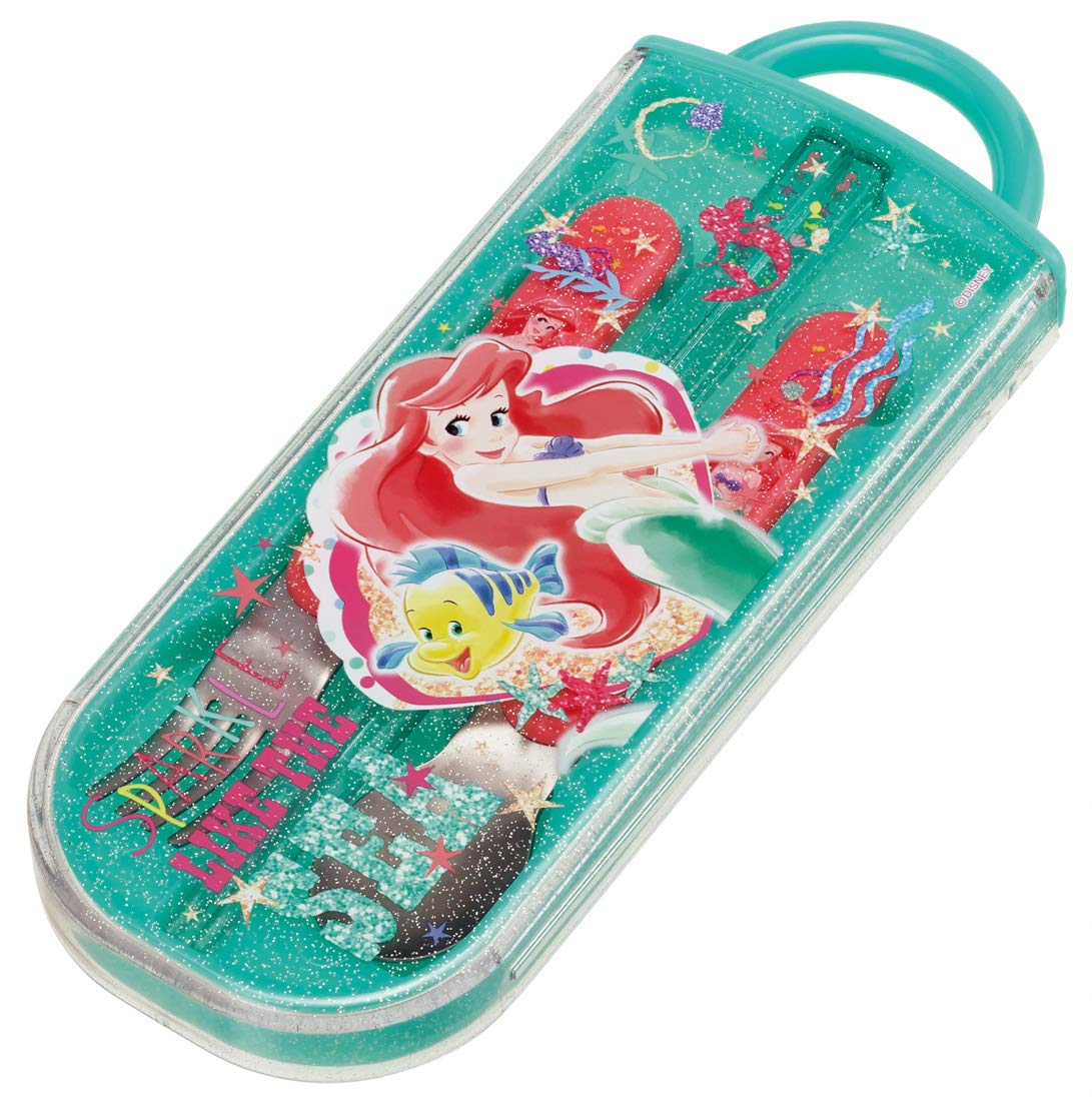 Skater Kids Antibacterial Trio Set - Ariel Chopsticks Spoon Fork - Made in Japan- Japan Figure Store - #1 Bring To You The Best Japanese Goods