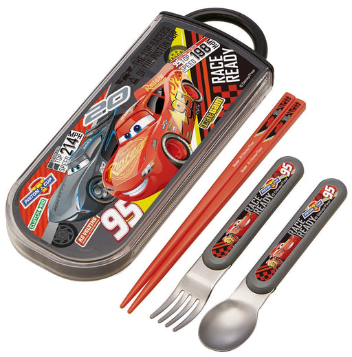 Skater Disney Cars 21 Kids Set - Antibacterial Fork Spoon Chopsticks - Made in Japan- Japan Figure Store - #1 Bring To You The Best Japanese Goods