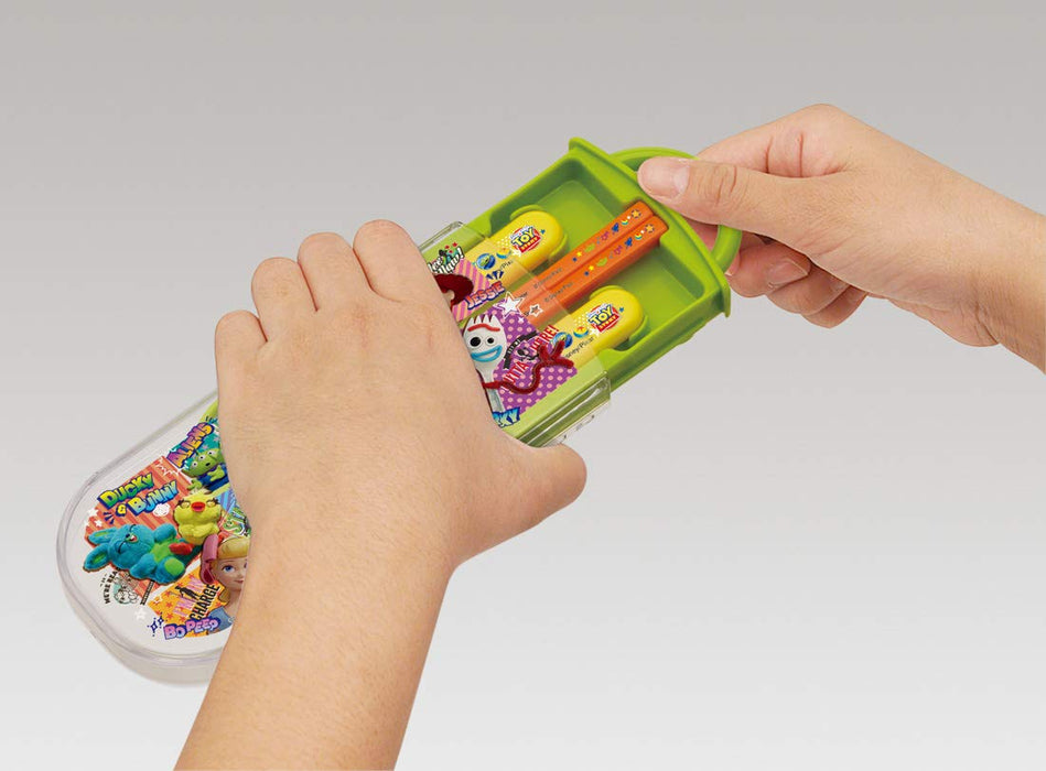 Skater Kids Toy Story 21 Trio Set - Chopsticks Spoon Fork Ag+ Antibacterial Made in Japan- Japan Figure Store - #1 Bring To You The Best Japanese Goods