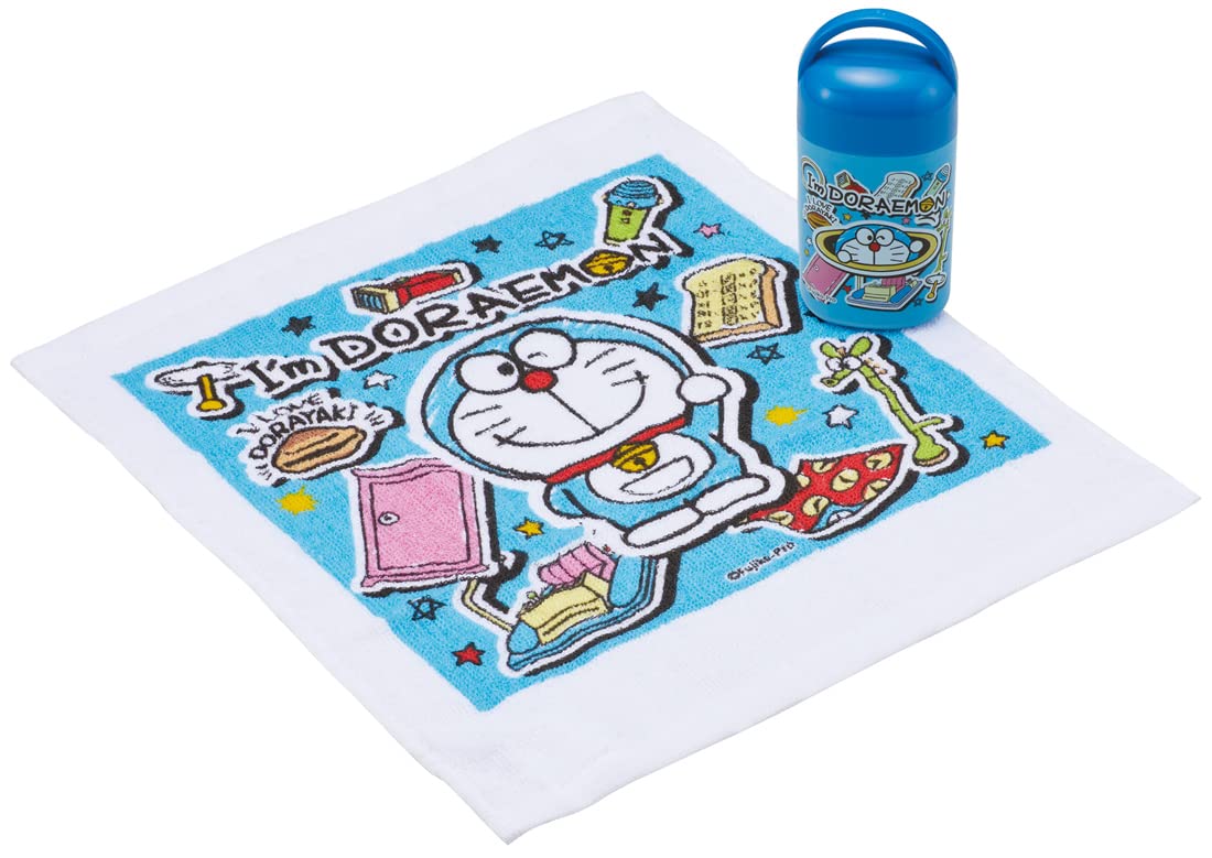 Skater Antibacterial Hand Towel Set with Doraemon Sticker Made in Japan 32 x 30.5cm OA5AG-A- Japan Figure Store - #1 Bring To You The Best Japanese Goods