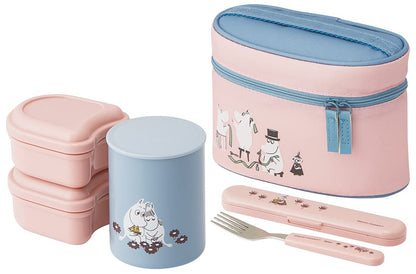Skater Moomin Dull Color Insulated Lunch Box Antibacterial 560ml Lunch Jar- Japan Figure Store - #1 Bring To You The Best Japanese Goods