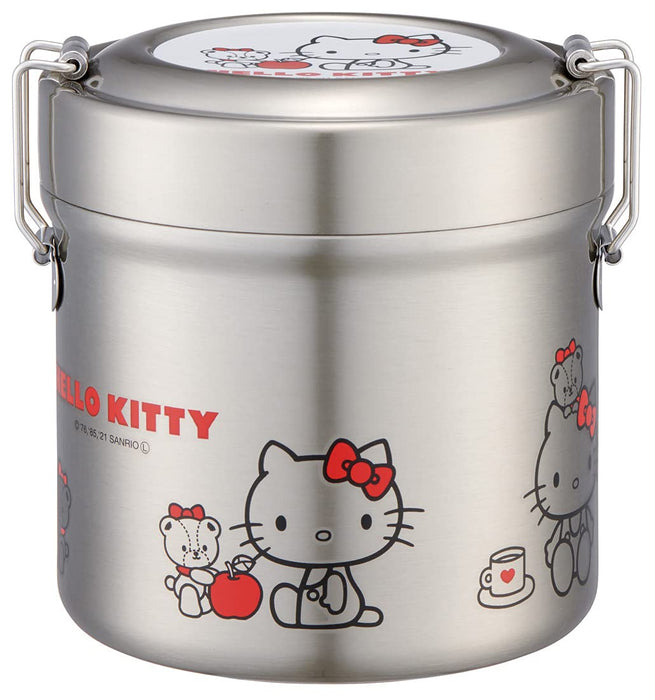 Skater 600ml Hello Kitty Stainless Steel Insulated Lunch Box Antibacterial Rice Bowl Type- Japan Figure Store - #1 Bring To You The Best Japanese Goods