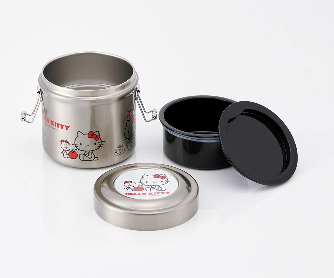 Skater 600ml Hello Kitty Stainless Steel Insulated Lunch Box Antibacterial Rice Bowl Type- Japan Figure Store - #1 Bring To You The Best Japanese Goods