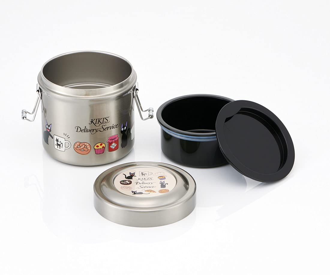 Skater Kiki's Delivery Service Stainless Steel Insulated Lunch Box Bakery Design Vacuum 600ml - Stlb1Ag-A- Japan Figure Store - #1 Bring To You The Best Japanese Goods