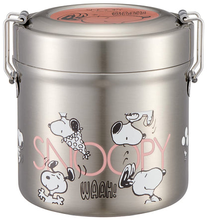 Skater 600ml Stainless Steel Insulated Lunch Box Snoopy Awesome Rice Bowl Type- Japan Figure Store - #1 Bring To You The Best Japanese Goods