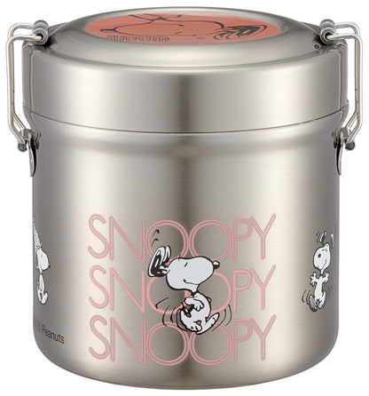 Skater 600ml Stainless Steel Insulated Lunch Box Snoopy Awesome Rice Bowl Type- Japan Figure Store - #1 Bring To You The Best Japanese Goods