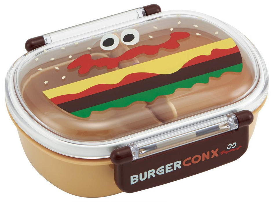 Skater Kids Antibacterial Lunch Box 360ml Burger Conks Fluffy Serving - Made in Japan- Japan Figure Store - #1 Bring To You The Best Japanese Goods