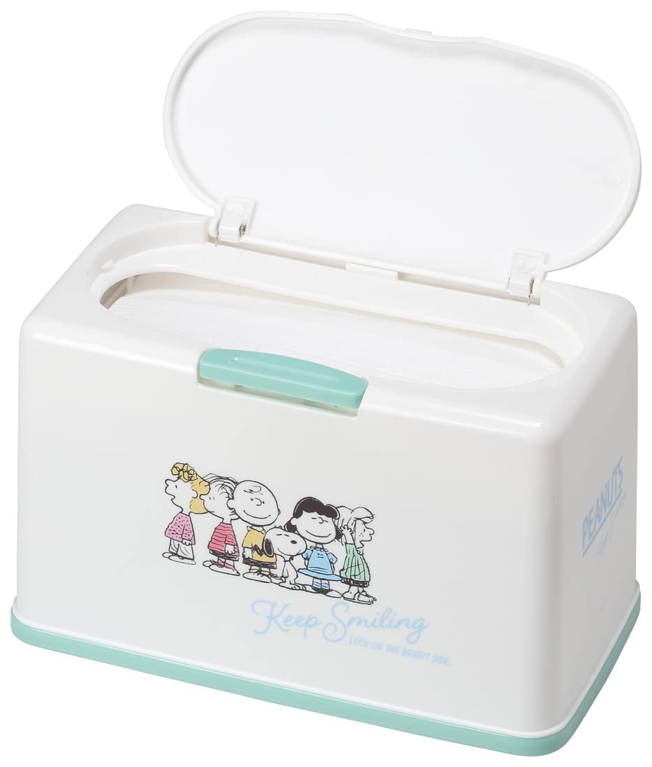 Skater Snoopy Antibacterial Mask Storage Lift-Up Holds 60 Masks Mkst1Nag-A- Japan Figure Store - #1 Bring To You The Best Japanese Goods