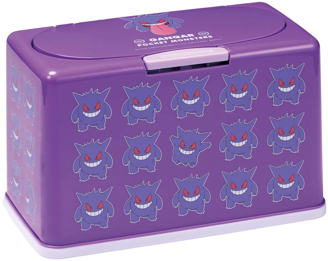 Skater Gengar Pokemon Mask Storage Holds 60 Masks Antibacterial Lift-Up Type Mkst1Nag-A- Japan Figure Store - #1 Bring To You The Best Japanese Goods