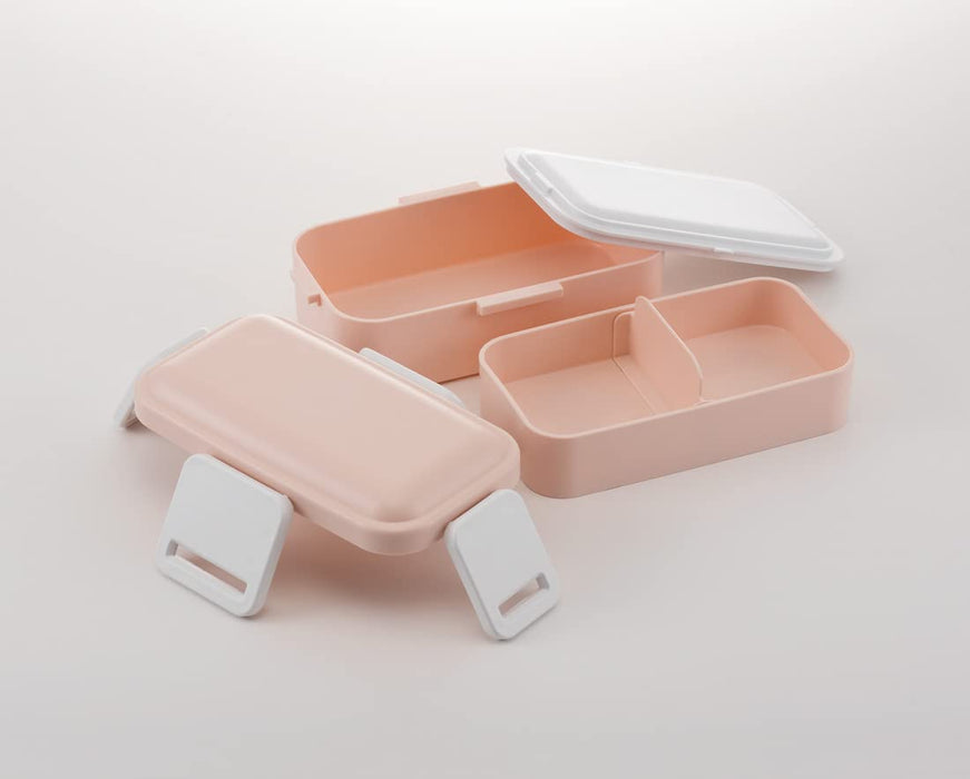 Skater 600ml 2-Tier Lunch Box with Antibacterial Dome-Shaped Lid Dull Pink - Made in Japan- Japan Figure Store - #1 Bring To You The Best Japanese Goods