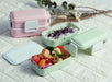 Skater 600ml 2-Tier Lunch Box with Antibacterial Dome-Shaped Lid Dull Pink - Made in Japan- Japan Figure Store - #1 Bring To You The Best Japanese Goods