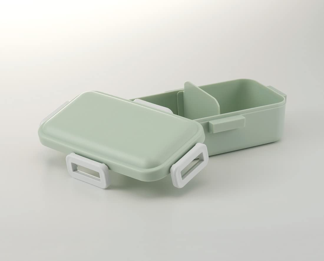 Skater Antibacterial 530ml Lunch Box with Dome Lid Softly Serving Dull Green - Made in Japan- Japan Figure Store - #1 Bring To You The Best Japanese Goods