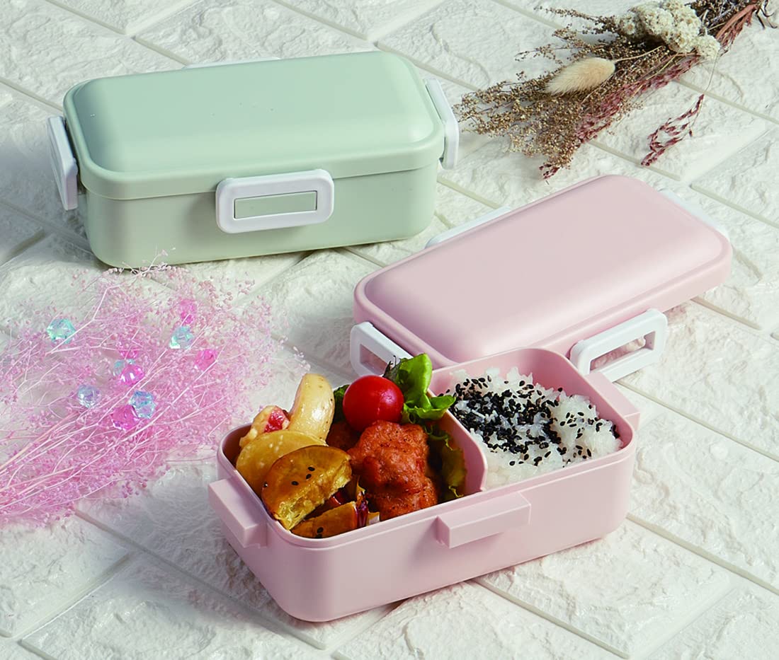 Skater Antibacterial 530ml Lunch Box with Dome Lid Softly Serving Dull Green - Made in Japan- Japan Figure Store - #1 Bring To You The Best Japanese Goods